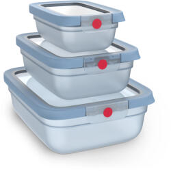 Tefal N1230210 OneClick tárolóedény szett, 3 db - kék (N1230210)