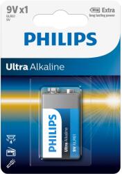 Philips 6LR61E1B/10 Ultra Alkaline 9V 1 buborékfólia (6LR61E1B/10)