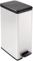 Keter Slim Bin pedálos szemetes, fekete/ezüst, 40L