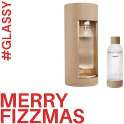 Mysoda Glassy Szódagép, Latte - 1 db 1L Palack + 1 db Co2 Patron