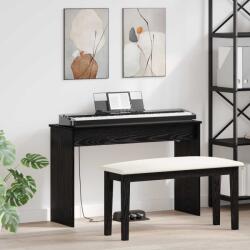 vidaXL Стойка за клавиатура Черния дъб 100 x 32 x 64 см (899496)