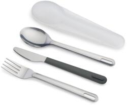 Joseph Joseph Set tacamuri reutilizabile Joseph Joseph GoEat inox gri cu etui igienic (81126) Tacam