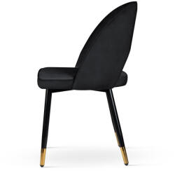 ATREVE Novar Bársony Szék - Antracit - Fekete Láb (NOVACHXXATRBCKI)