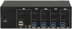 Inter-Tech AS-42HUS - 4-Port DUAL-HDMI KVM (88887412)