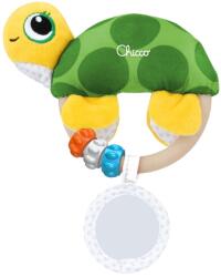 Chicco Jucarie Chicco Easy Grab Turtle forma de broasca testoasa cu oglinda si zornaitoare (00011560000000)