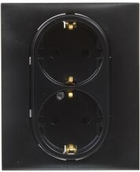 Legrand Priza dubla LEGRAND Niloe Step 398210 pentru montaj incastrat 16A culoare antracit (398210)