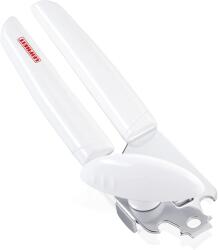 Leifheit Deschizator conserve Leifheit Exact ComfortLine alb cu manere ergonomice si taiere sigura (03141)