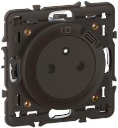 Legrand Priza electrica Legrand Celiane cu USB 75W negru design compact (CZ0140)