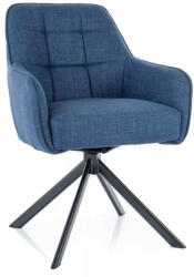 SIGNAL MEBLE Metro Bjorn Forgó Szék Tengerészkék Szövet Auto-Return Funkcióval (METROBJCGR)