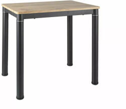 SIGNAL MEBLE Damar Artisan Étkezőasztal MDF Tölgy-Fekete Ipari (DAMARDAC80)