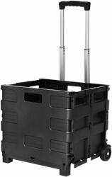  Wózek składany, 42 cm, plastikowy, czarny, składana konstrukcja, udźwig 80 funtów