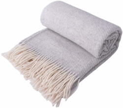  MAORI gyapjú takaró rojtokkal 140x200 szürke