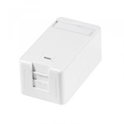 LogiLink Felületre szerelhető doboz 1 Keystone csatlakozóhoz, rugós redőnnyel (NK4079) (NK4079) - aqua