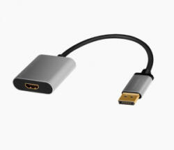 LogiLink DisplayPort adapter DP/M-HDMI A/F 4K/60 Hz 0, 15m alu (CDA0108) (CDA0108)