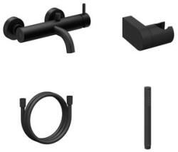 RAVAK Kád csaptelep Ravak Espirit zuhanyszettel együtt 150 mm fekete X07S125 (X07S125)