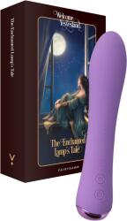 FairyGasm Vibrator WowGenie FairyGasm, 9 Moduri Vibratii, Functie Incalzire, Silicon, USB, IPX7, Mov, 17.5 cm Vibrator