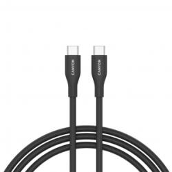 CANYON USB-C - USB-C kábel 60W 1m fekete (CNS-CC60SC10B) (CNS-CC60SC10B)