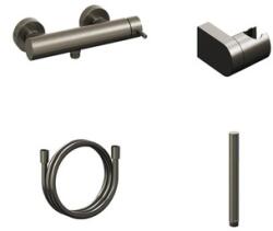 RAVAK Zuhany csaptelep Ravak Espirit zuhanyszettel együtt 150 mm csiszolt grafit X07S131 (X07S131)