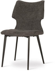  CHILCOTE Modern Kárpitozott Szék Sötétszürke Szövettel Fekete Lábakkal (CHILCHXXDGYBCKI)