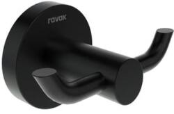 Ravak Kona kettős akasztó, fekete X07P1300 (X07P1300)