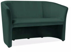 SIGNAL MEBLE TM-2 Bársony Kétszemélyes Kanapé Zöld (TM2V78)