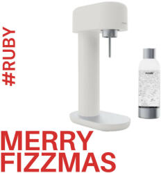 Mysoda Ruby 2 Szódagép, Fehér-Ezüst + 1 db 1L palack + Co2 patron