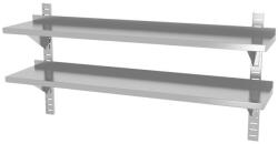  Állítható fali polc - 2 db - konzollal, HENDI, 1400x300x(H)600mm (811740)