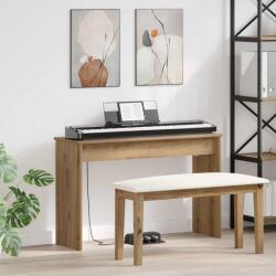 vidaXL Стойка за клавиатура Дъб 100 x 32 x 64 см Инженерна дървесина (899502)