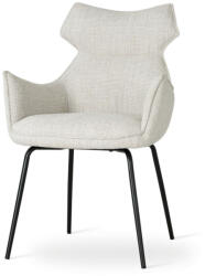  BUTARO Kényelmi Szék Greige Szövettel Fekete Lábakkal (BUTACHXXLTEBCKI)
