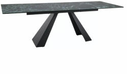 SIGNAL MEBLE Salvadore Verde Alpi Bővíthető Kerámia Étkezőasztal Tengerkék Márvány Mintázattal