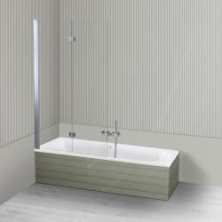 Oltens Készlet egyenes kád Oltens Lykke 10014000, zuhanyparaván Oltens Sela 23202100 (18015000)