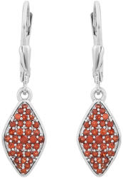  Ezüst Fülbevaló Gránáttal, PCY11417