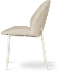 ATREVE TREND Kárpitozott Szék Bézs Szövet Fehér Lábakkal (TRENCHXXBGEWTEI)