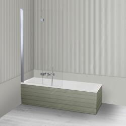 Oltens Készlet zuhanyparaván Oltens Sela 23202100, egyenes kád Oltens Langfoss 10004000 (18003000)