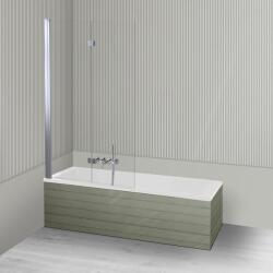 Oltens Készlet zuhanyparaván Oltens Sela 23202100, egyenes kád Oltens Langfoss 10005000 (18004000)