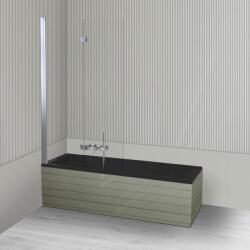 Oltens Készlet egyenes kád Oltens Langfoss 10004300, zuhanyparaván Oltens Sela 23202100 (18003300)