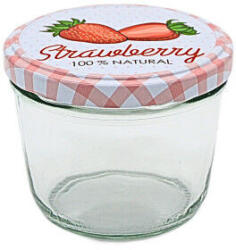  230ml Konzerv Üveg + epres fedő