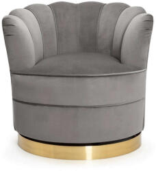  Sisi Bársony Forgószék - Szürke/Arany (SISIARXXGEYGLDI)