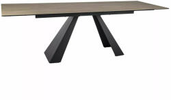 SIGNAL MEBLE Salvadore Ceramic Bővíthető Üvegkerámia Étkezőasztal Matt Homok