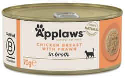 Applaws Cat Adult Chicken with Prawn in Broth csirke mellehús garnélával levesben 70 g