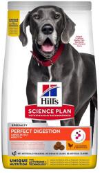Hill's Science Plan Canine Adult Large Perfect Digestion Chicken and Brown Rice 14kg egészséges emésztést elősegítő táplálék nagy testű kutyák számára