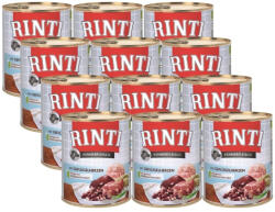 RINTI Rinti Kennerfleisch Geflugelherzen nedves kutyaeledel - baromfiszív 12x800g