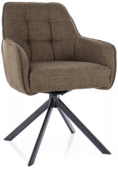 SIGNAL MEBLE Metro Bjorn Forgó Szék Olívazöld Szövet Fekete Vázzal (METROBJCOL)