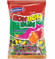 Columbina bon bon bumm assorted rágós nyalóka 24x17g