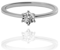 Moon Diamonds fehér arany gyűrű - 50-01168-1255F/56 (50-01168-1255F/56)