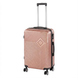 Leziter TraveLux Pro közepes bőrönd keményfedeles 68x45x25 cm rosegold (8016-RG24) - leziteronline