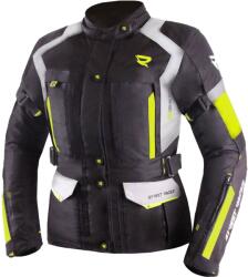 Street Racer Hilax női motoros kabát fekete-szürke-fluo sárga - II. minőség