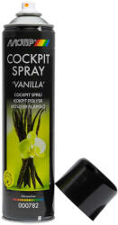 MOTIP 000782 Cockpit Spray Vanilla, műszerfalápoló, vanília illatú, 600 ml