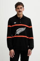 Adidas gyapjúkeverék pulóver All Black - fekete XL