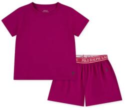 Ralph Lauren gyerek pamut pizsama - rózsaszín 128-140